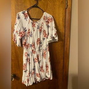 Floral flounce dress